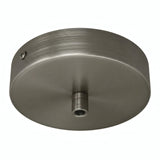 Rozeta cylindryczna z metalu, Ø 120 mm — Cylindryczny metalowy / Tytan satynowy
