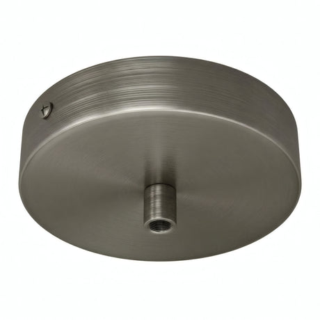 Rozeta cylindryczna z metalu, Ø 120 mm — Cylindryczny metalowy / Tytan satynowy