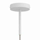 Rozeta cylindryczna z metalu z dławikiem 15 cm — Biały matowy