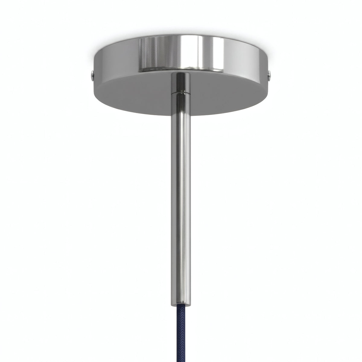 Rozeta cylindryczna z metalu z dławikiem 15 cm — Chrom