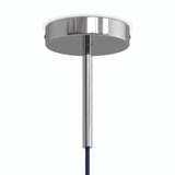 Rozeta cylindryczna z metalu z dławikiem 15 cm — Chrom