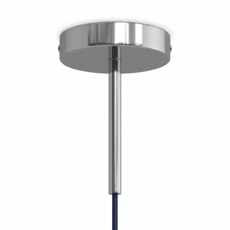 Rozeta cylindryczna z metalu z dławikiem 15 cm — Chrom