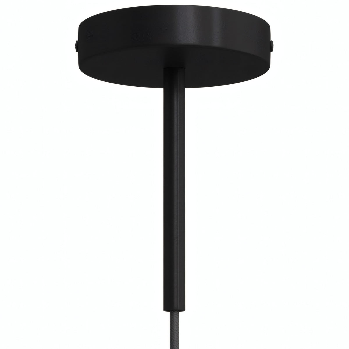 Rozeta cylindryczna z metalu z dławikiem 15 cm — Czarny