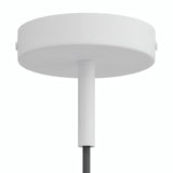 Rozeta cylindryczna z metalu z dławikiem 7 cm — Biały matowy