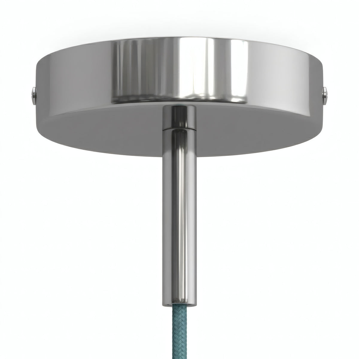 Rozeta cylindryczna z metalu z dławikiem 7 cm — Chrom