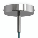 Rozeta cylindryczna z metalu z dławikiem 7 cm — Chrom