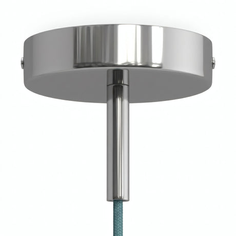 Rozeta cylindryczna z metalu z dławikiem 7 cm — Chrom