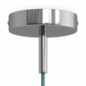 Rozeta cylindryczna z metalu z dławikiem 7 cm — Chrom