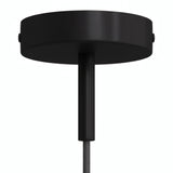 Rozeta cylindryczna z metalu z dławikiem 7 cm — Czarny