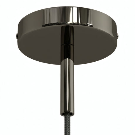 Rozeta cylindryczna z metalu z dławikiem 7 cm — Czarna perła