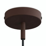 Rozeta cylindryczna z metalu z dławikiem 7 cm — Rdza