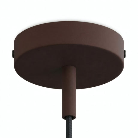 Rozeta cylindryczna z metalu z dławikiem 7 cm — Rdza