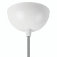 Rozeta półkulista z metalu, Ø 100 mm — Biały błyszczący