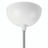 Rozeta półkulista z metalu, Ø 100 mm — Biały błyszczący