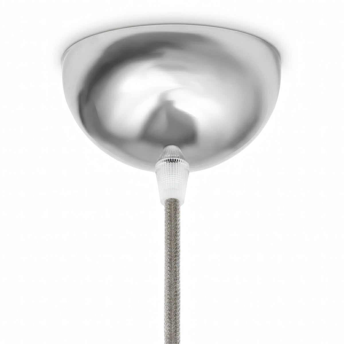 Rozeta półkulista z metalu, Ø 100 mm — Chrom