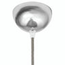 Rozeta półkulista z metalu, Ø 100 mm — Chrom
