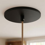 Rozeta podtynkowa licowana z sufitem, Ø 126 mm — Czarny