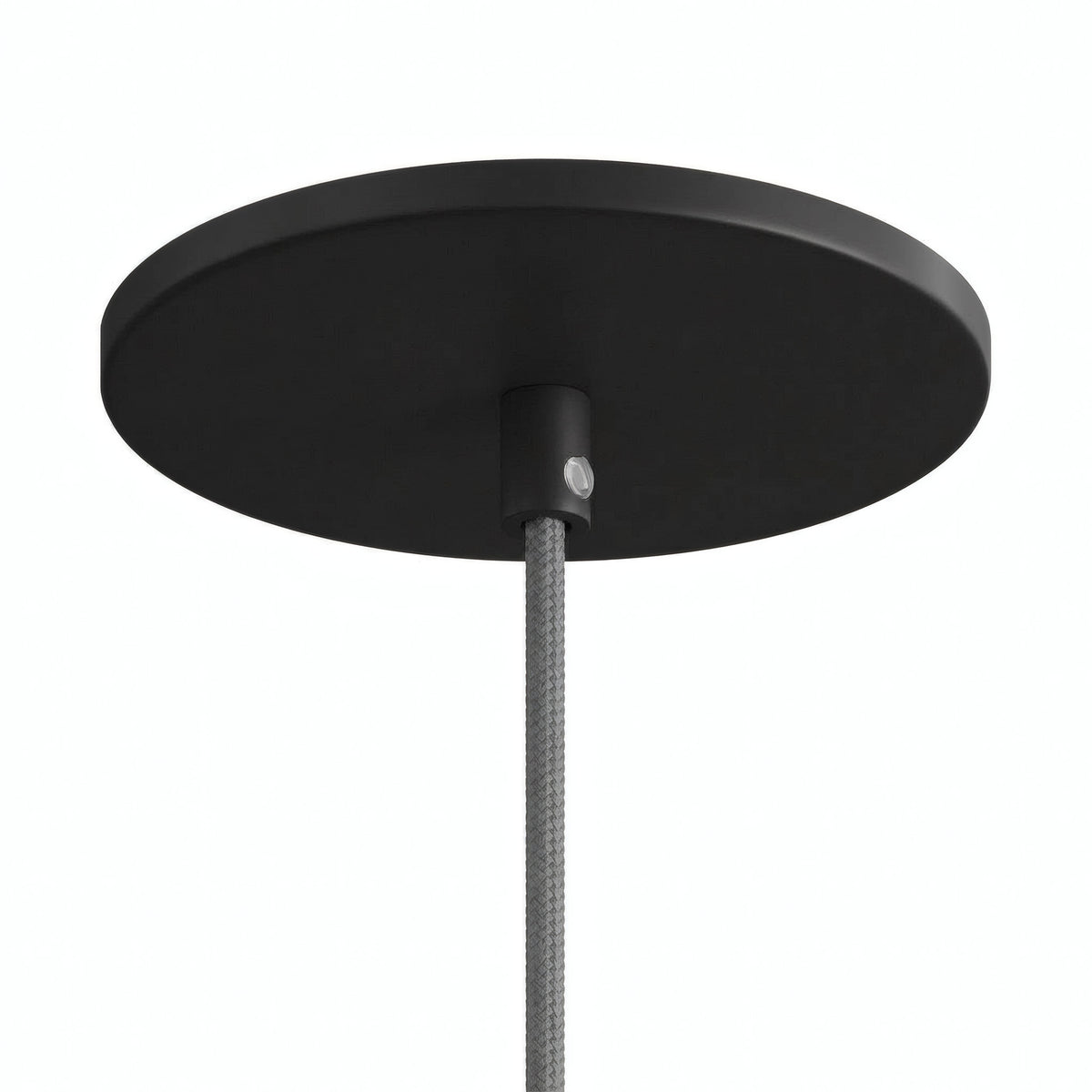 Rozeta podtynkowa licowana z sufitem, Ø 126 mm — Czarny