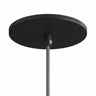 Rozeta podtynkowa licowana z sufitem, Ø 126 mm — Czarny