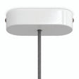 Owalna rozeta z drewna, 120 × 51 mm — Biały