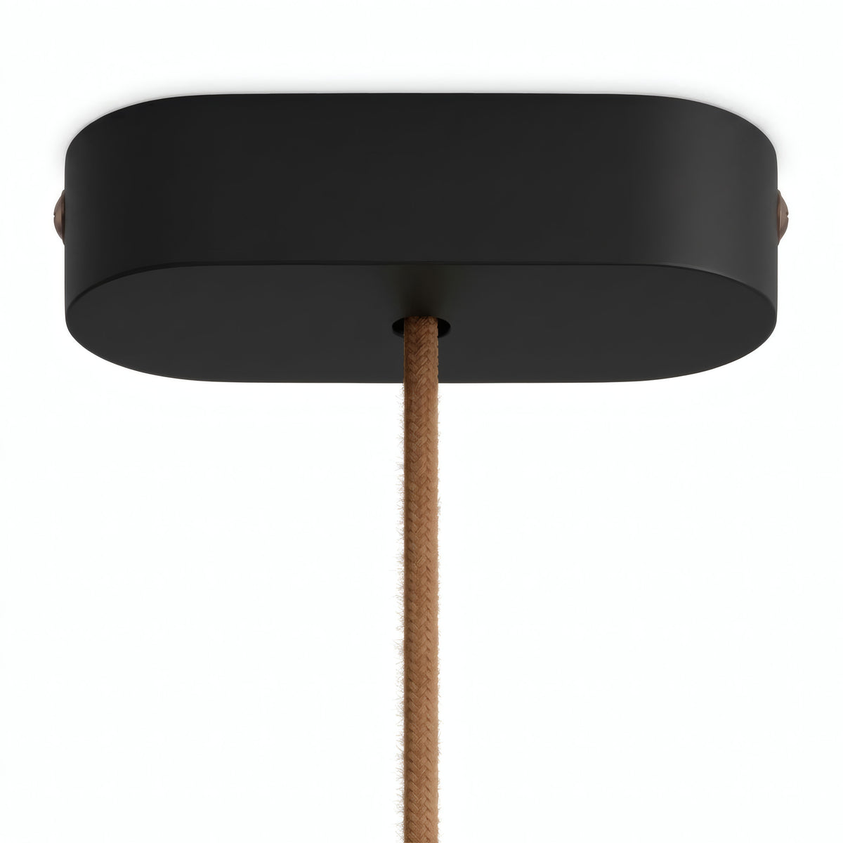 Owalna rozeta z drewna, 120 × 51 mm — Czarny