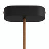 Owalna rozeta z drewna, 120 × 51 mm — Czarny