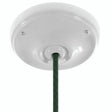 Porcelanowa rozeta z zestawem mocującym, Ø 105 mm — Biały