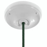 Porcelanowa rozeta z zestawem mocującym, Ø 105 mm — Biały