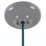 Porcelanowa rozeta z zestawem mocującym, Ø 105 mm — Szary