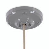 Porcelanowa rozeta z zestawem mocującym, Ø 105 mm — Szary