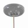 Porcelanowa rozeta z zestawem mocującym, Ø 105 mm — Szary