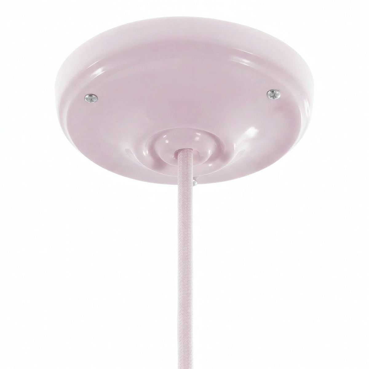 Porcelanowa rozeta z zestawem mocującym, Ø 105 mm — Antyczny róż