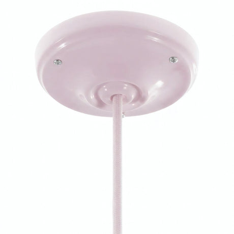 Porcelanowa rozeta z zestawem mocującym, Ø 105 mm — Antyczny róż
