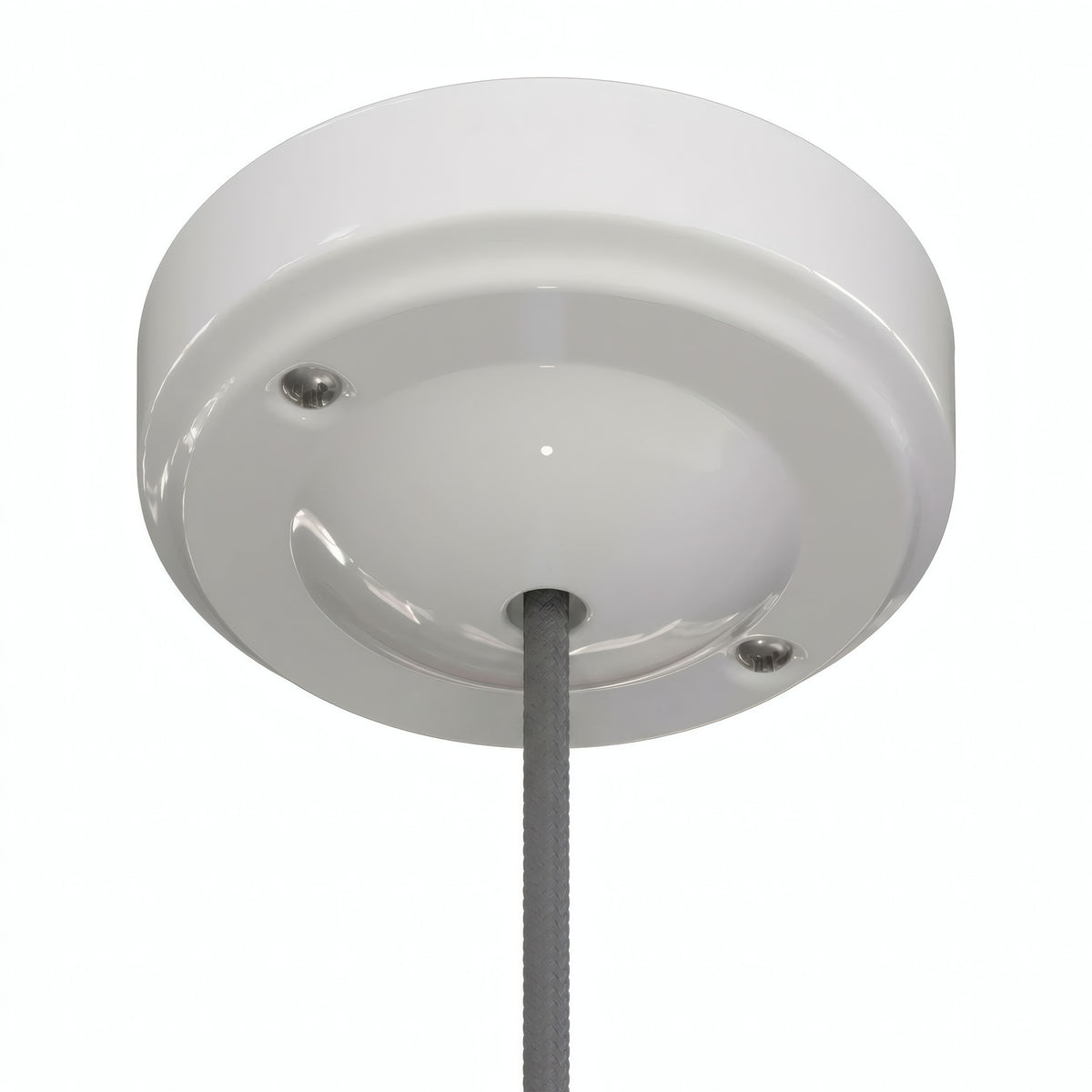 Minimalistyczna porcelanowa rozeta, Ø 100 mm — Biały
