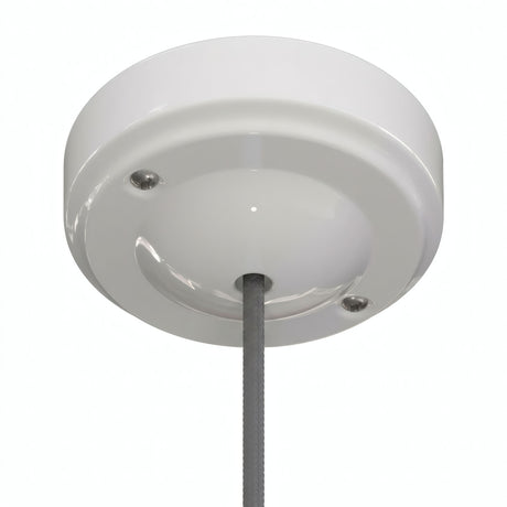Minimalistyczna porcelanowa rozeta, Ø 100 mm — Biały