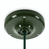 Porcelanowa rozeta z zestawem mocującym, Ø 105 mm — Zielony