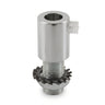 Cylindryczny dławik metalowy M10x1 z nakrętką i podkładką — Chrom