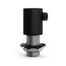 Cylindryczny dławik metalowy M10x1 z nakrętką i podkładką — Czarny