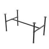 Industrialna podstawa stolika kawowego z żeliwa, w kształcie H, 101 × 55 cm, wysokość 52 cm, ujęcie 3/4