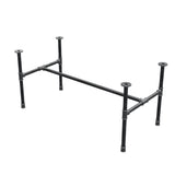Industrialna podstawa stolika kawowego z żeliwa, w kształcie H, 111 × 55 cm, wysokość 52 cm, ujęcie 3/4
