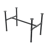 Industrialna podstawa stolika kawowego z żeliwa, w kształcie H, 81 × 45 cm, wysokość 52 cm, ujęcie 3/4