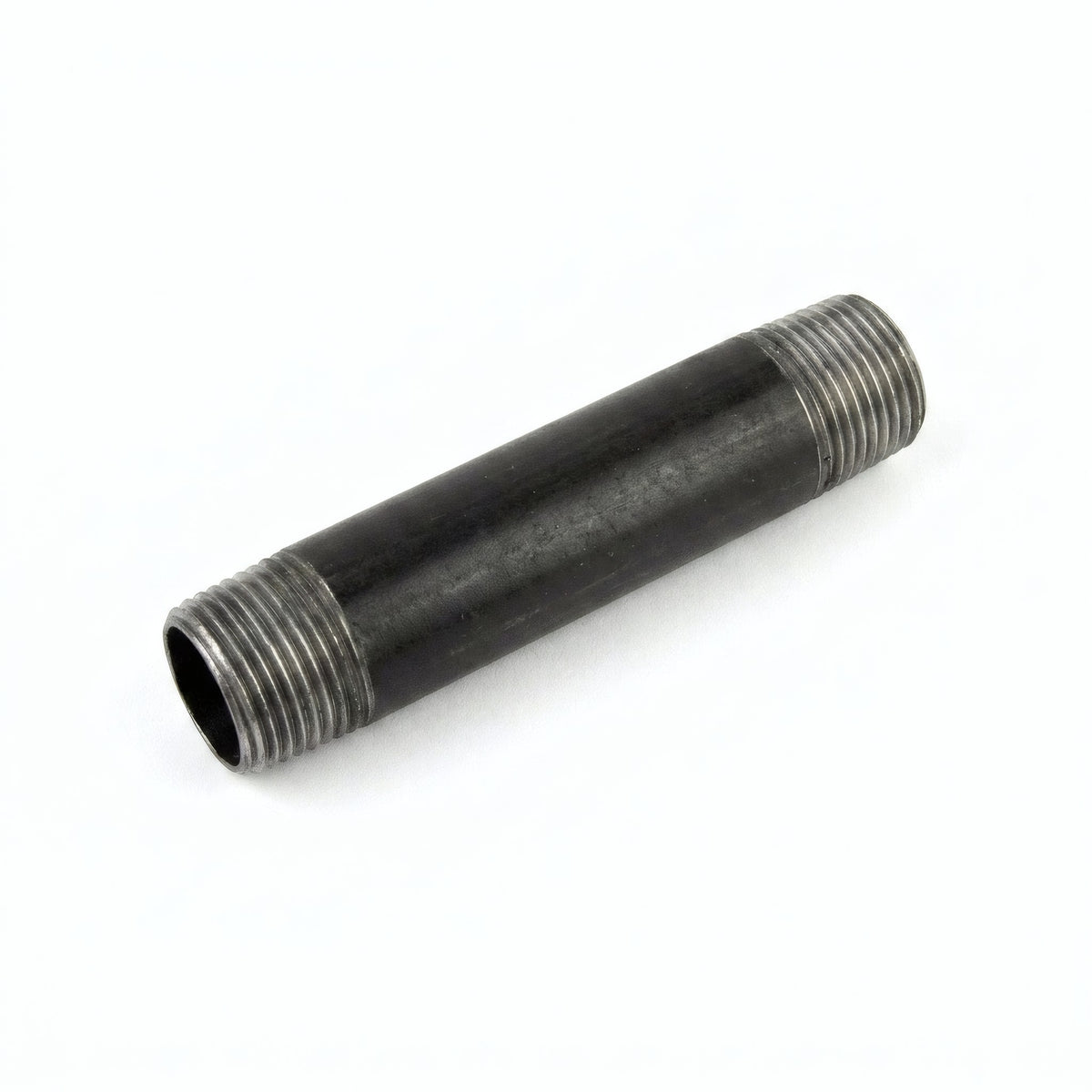 Tube 1/2'' - 15x21mm acier noir - fileté - photo produit fond blanc 2