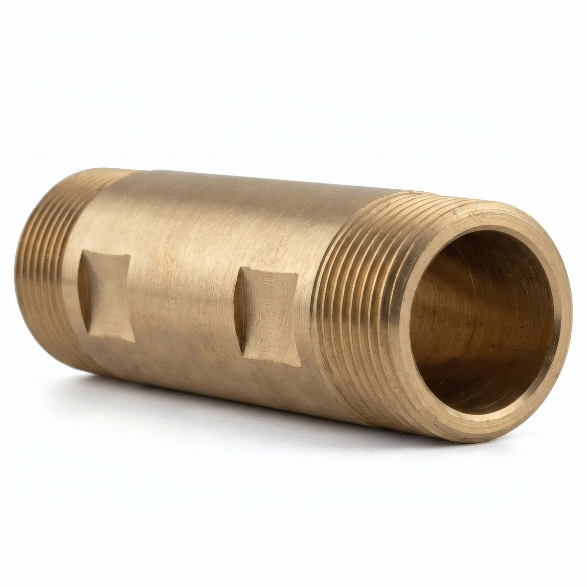 Tube d'attente 3/4" M/M compteur laiton - photo produit fond blanc 6
