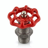 Volant rouge 52mm sur mamelon - photo produit fond blanc 6
