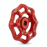 Volant de vanne en fonte — second choix (rouge & noir, 52 à 125 mm) - photo produit fond blanc 6