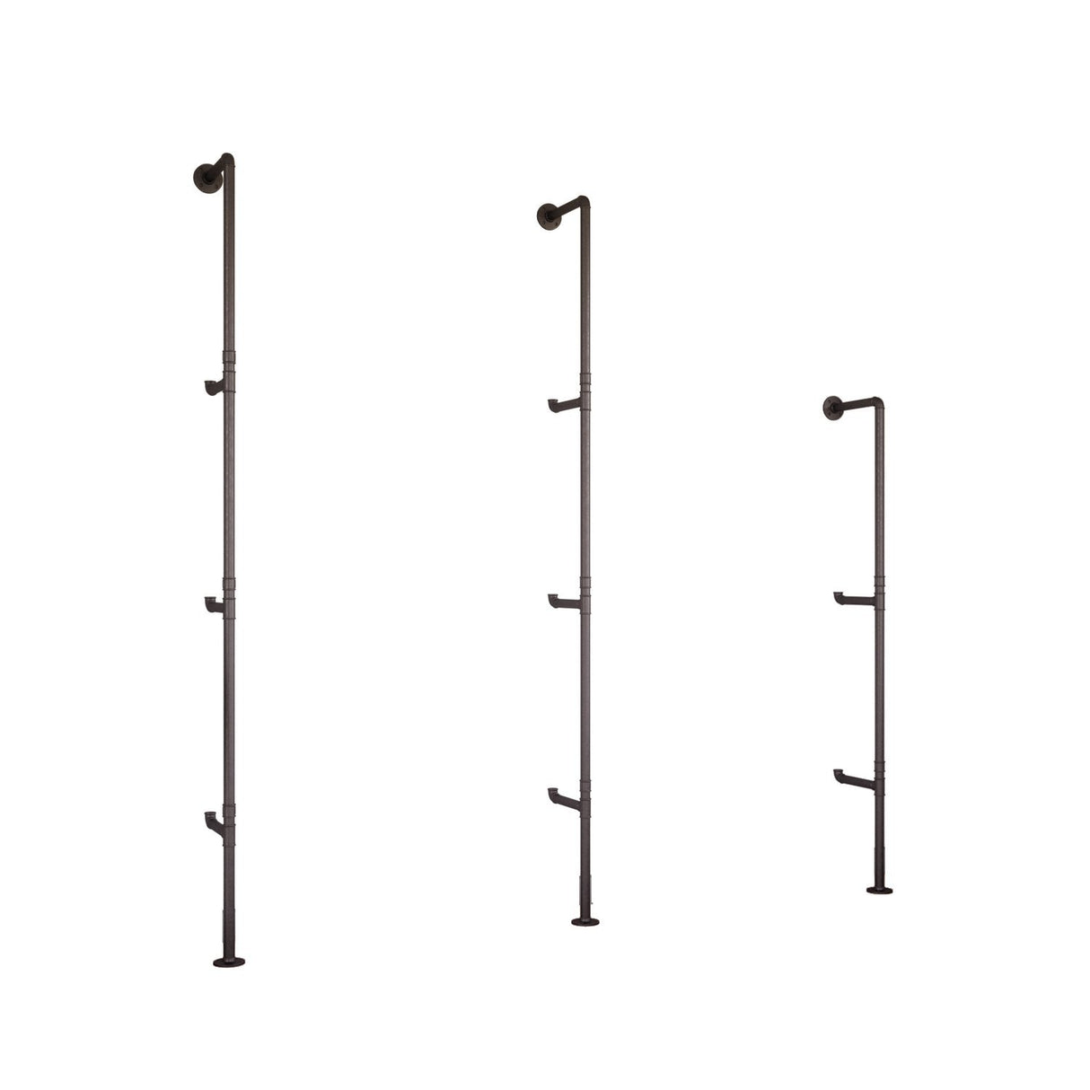 Kit montants étagères plomberie sur-mesure - structure en tuyaux et raccords de plomberie