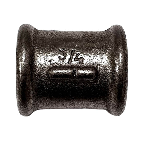 Manchon Droite/Gauche FF fonte noire filetage 3/4" Ø27 sur filets 