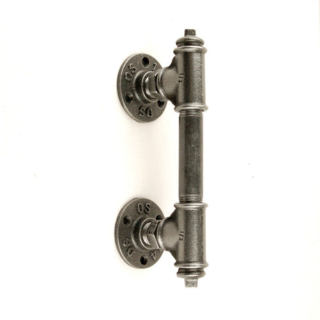 poignée meuble en fonte et acier style steampunk