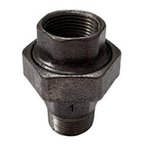 Raccord fonte noire union conique Mal/Fem
