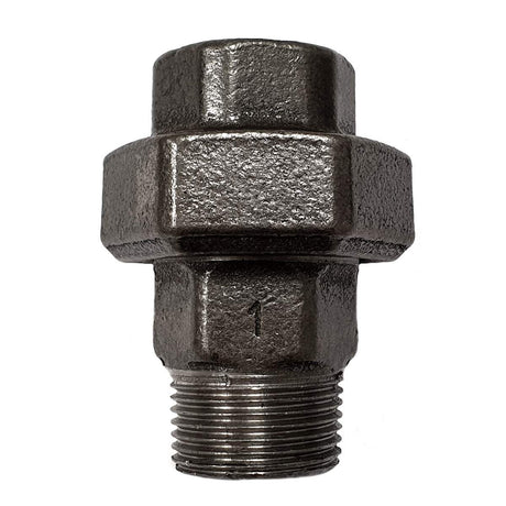 Raccord fonte noire union conique Mal/Fem filetage 1" Ø34 sur filets 